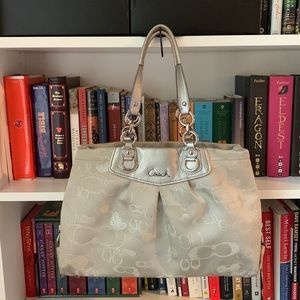 Vintage Silver Coach Purse